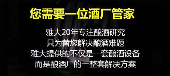 雅大20年专注酿酒行业