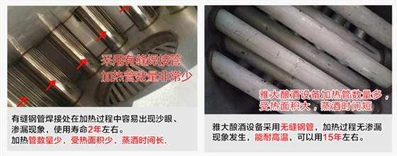 怎样判断一款粮食酿酒设备的价格到底贵不贵?99%的人都被骗了!-05-加热管材质对比 怎样判断一款粮食酿酒设备的价格到底贵不贵?99%的人都被骗了!-05-加热管材质对比