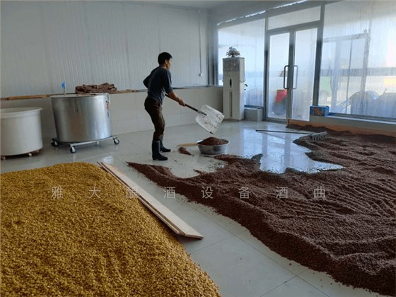 民间酿酒师正在用雅大白酒设备做高粱酒 民间酿酒师正在用雅大白酒设备做高粱酒