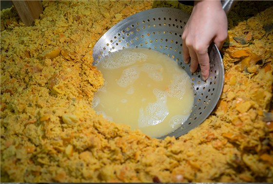 发酵第二天柿子酒