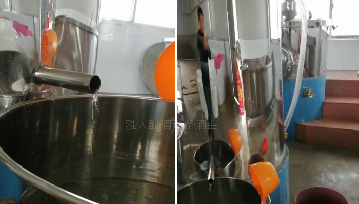 江华陈总引进做酒设备,解决上了年纪的村民就业难问题-05设备出酒中 江华陈总引进做酒设备,解决上了年纪的村民就业难问题-05设备出酒中