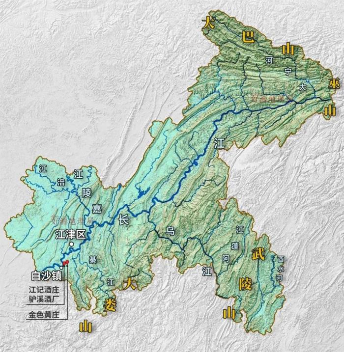重庆江津地图（图片来源网络，如有侵权请联系删除）