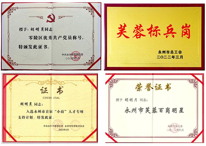 雅大总经理胡明月荣获2024年湖南省企业创新达人 2